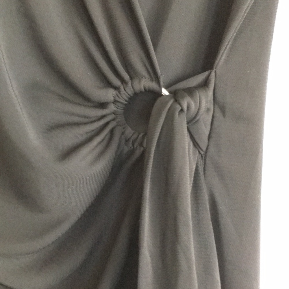 Black Wrap Dress - Picture 2 of 3